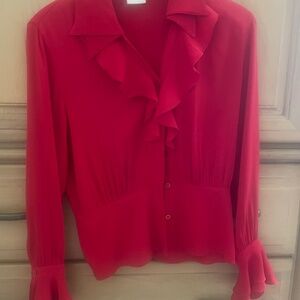 ESCADA RED ROSE BLOUSE